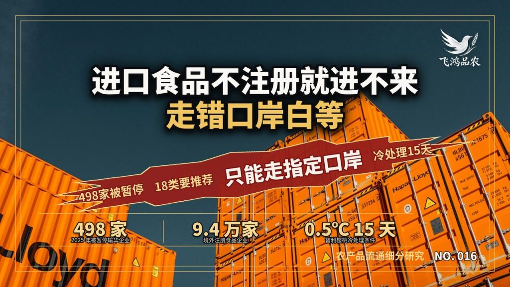 进口食品不注册就进不来，走错口岸白等