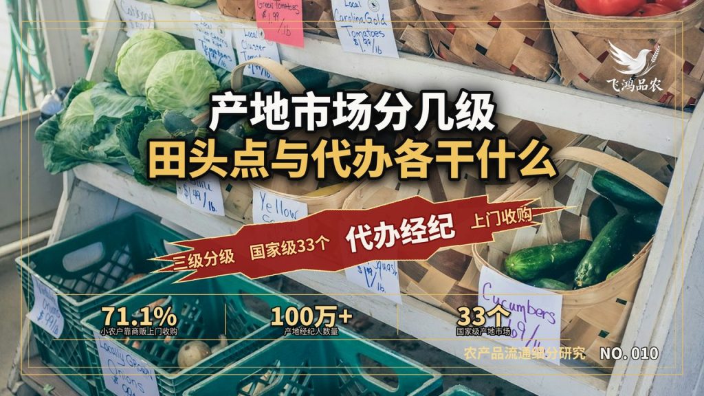 产地市场分几级，田头收购点和代办经纪人各干什么