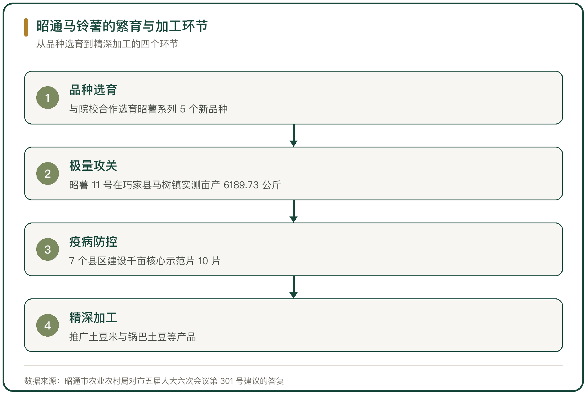 昭通马铃薯的繁育与加工环节