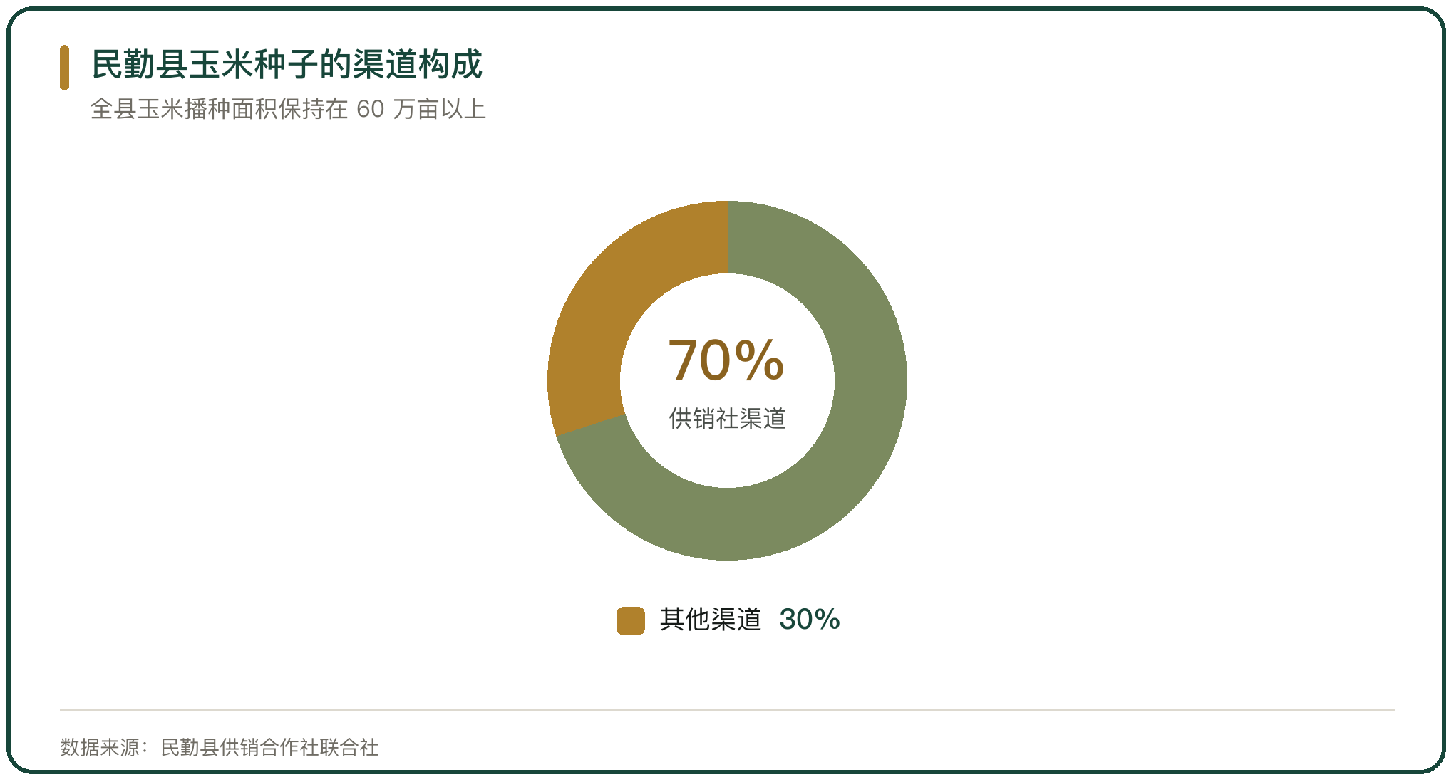 民勤县玉米种子的渠道构成