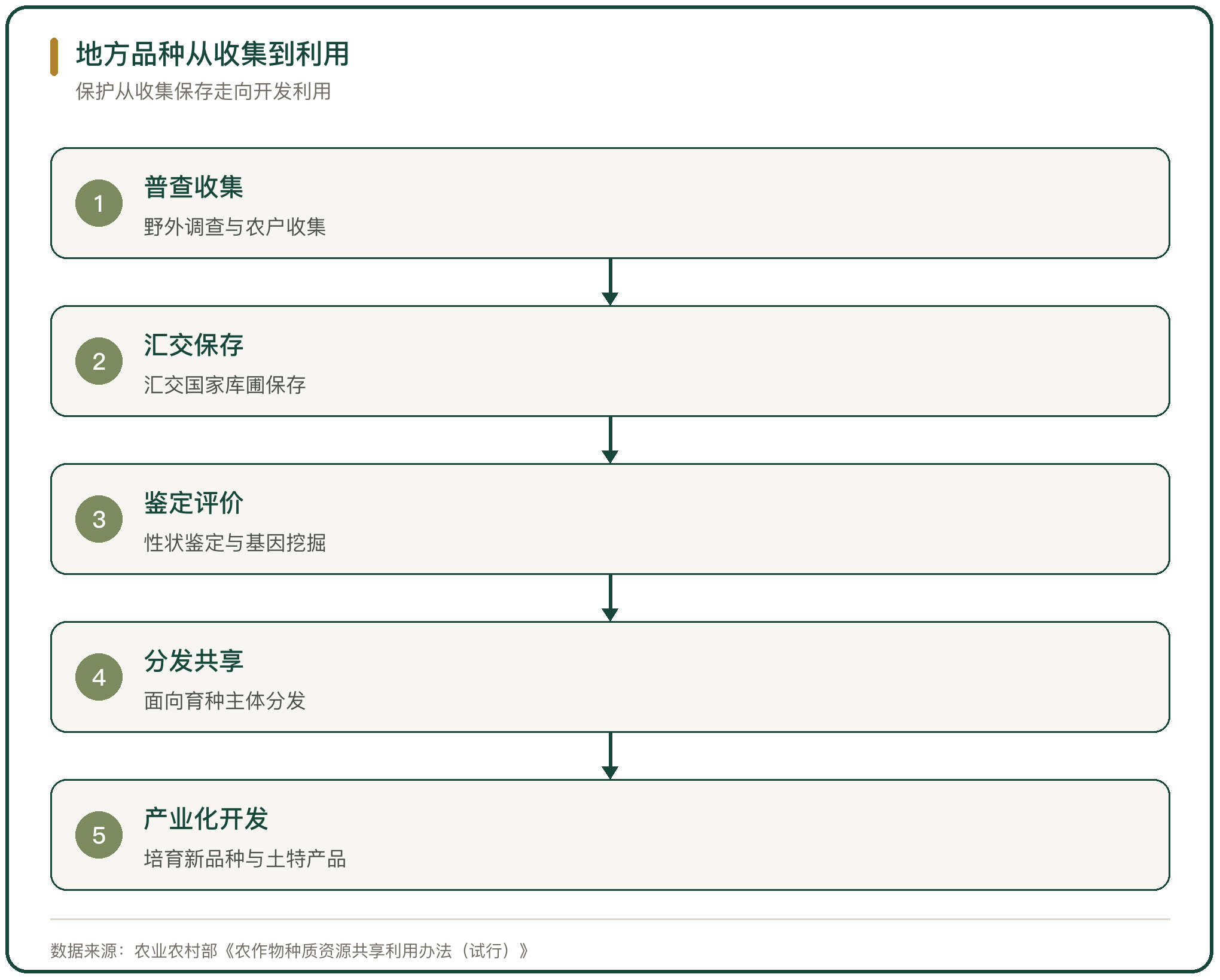 地方品种从收集到利用