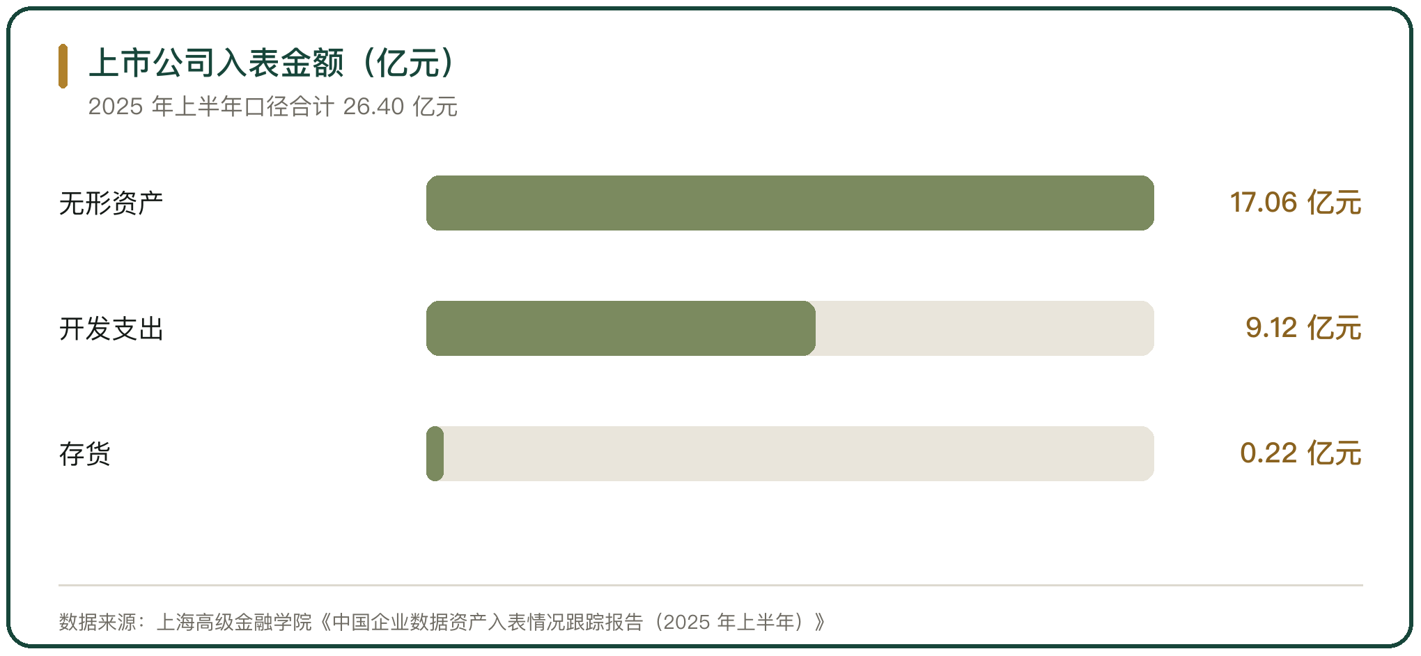 上市公司入表金额（亿元）