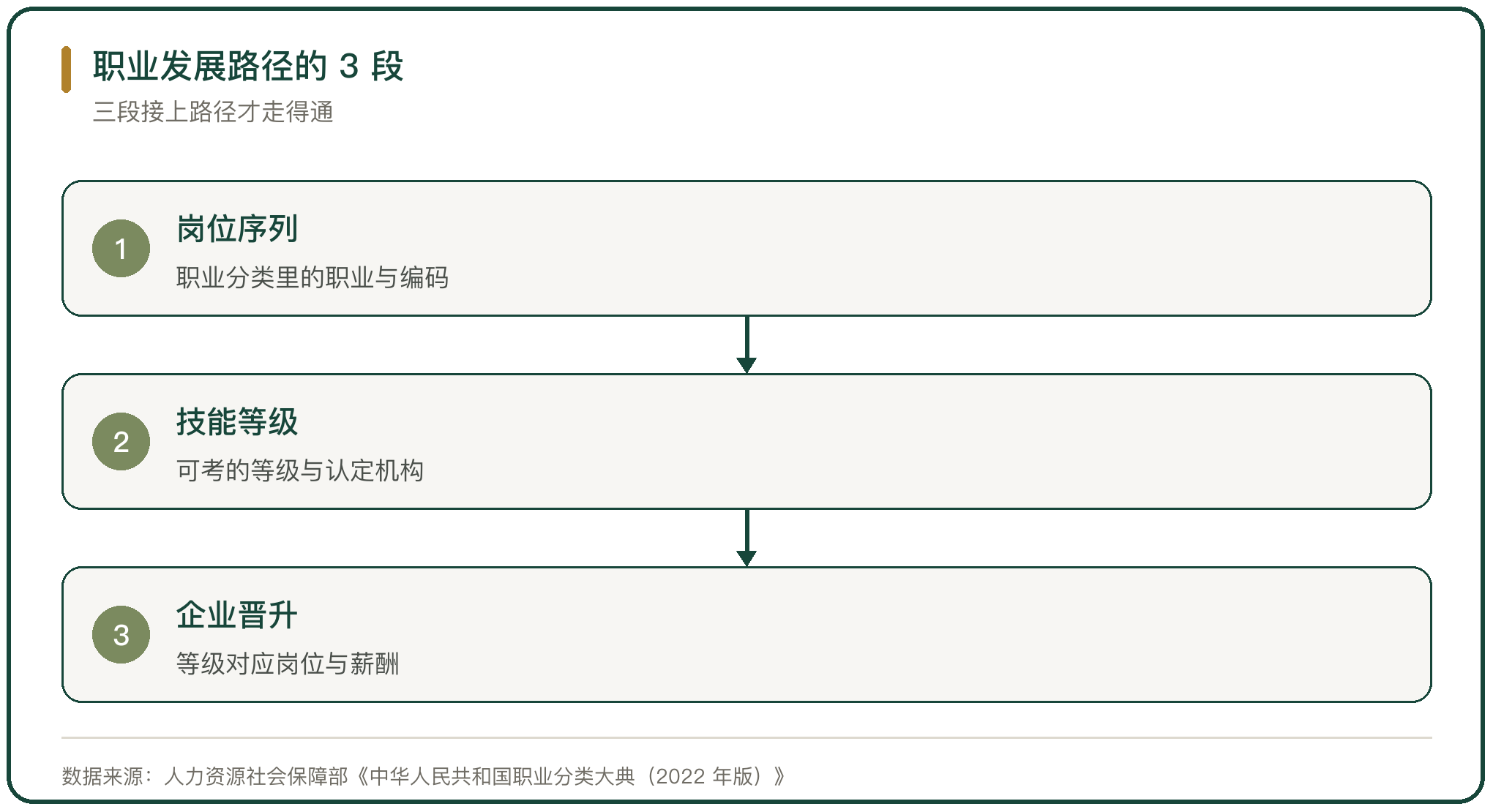 职业发展路径的 3 段