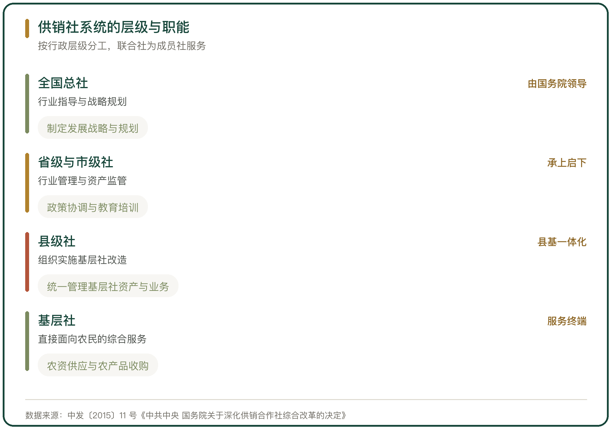 供销社系统的层级与职能